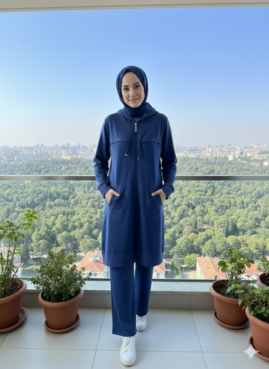 The Everyday Comfort Modest Zip-Up Set