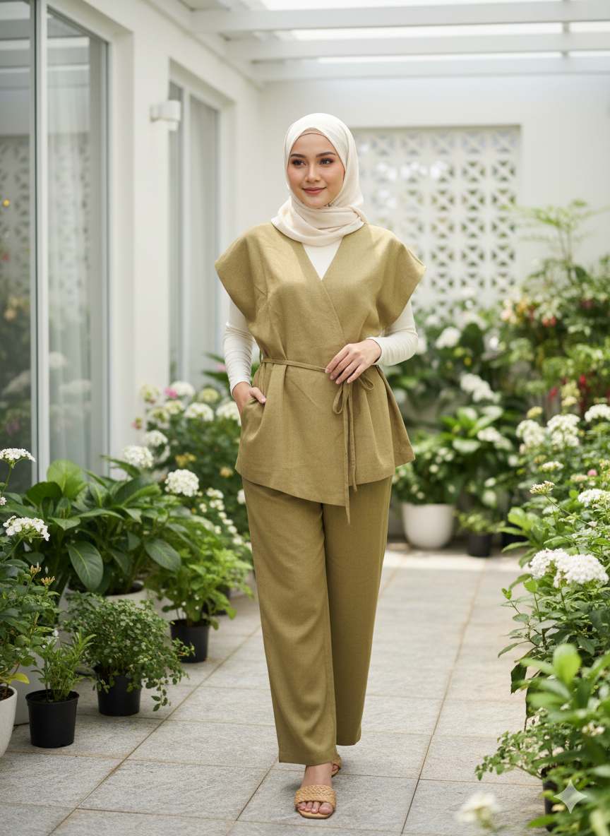 The Amara Belted Two-Piece