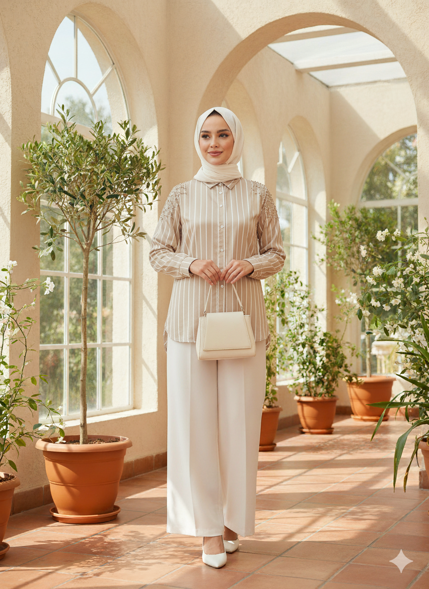 Classic Striped Blouse