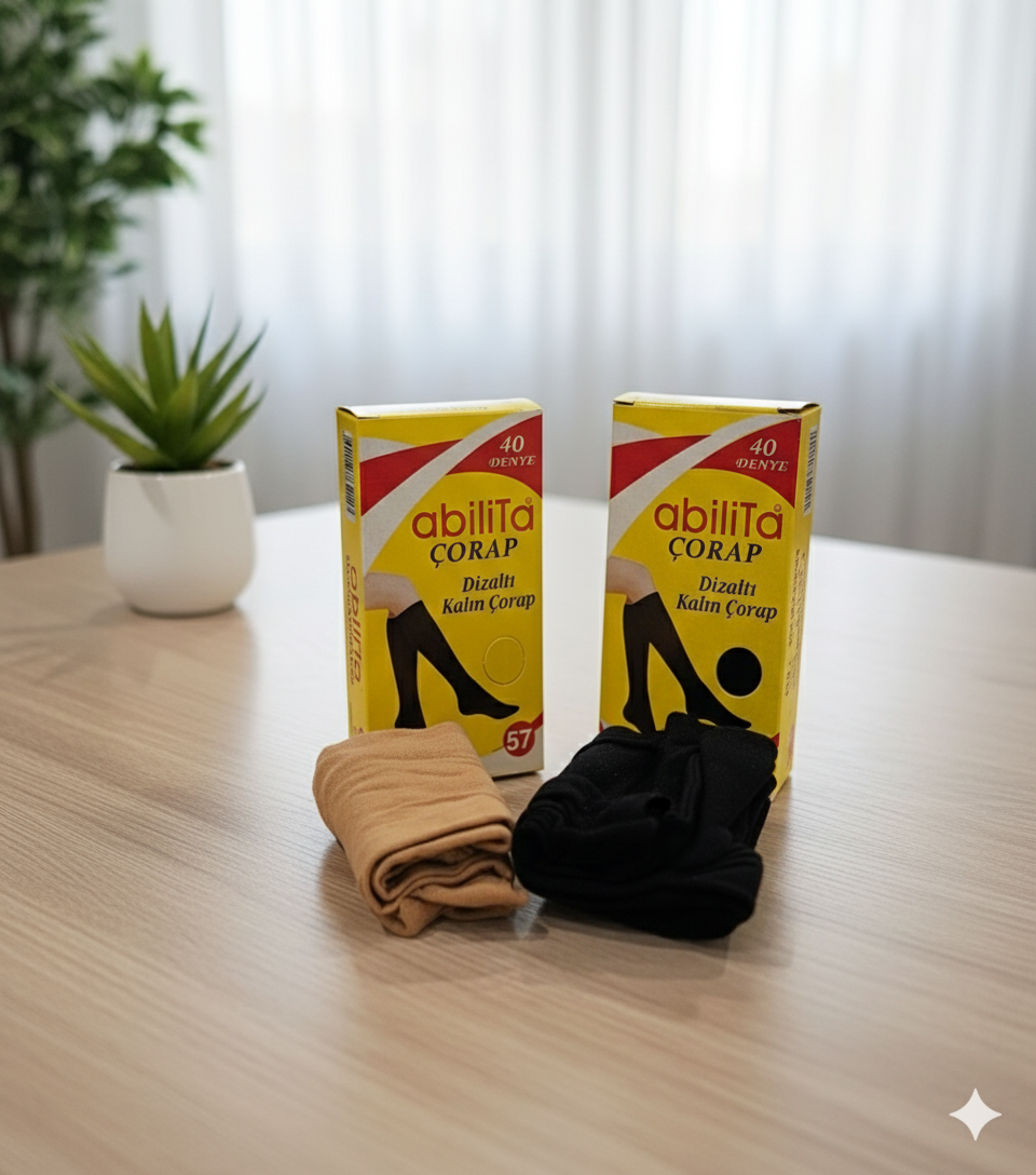 Opaque Knee-High Socks