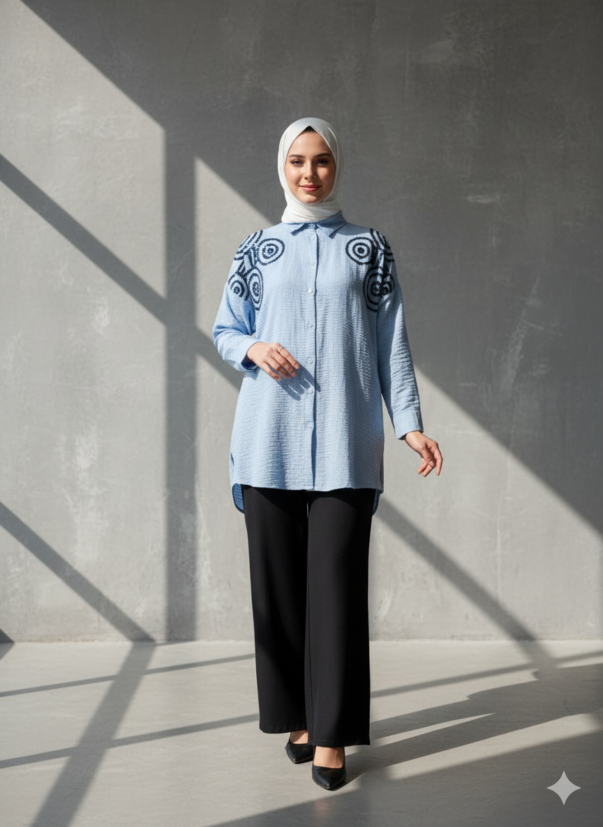Embellished Modest Tunic