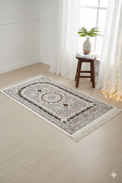 Classic Floral Medallion Prayer Mat