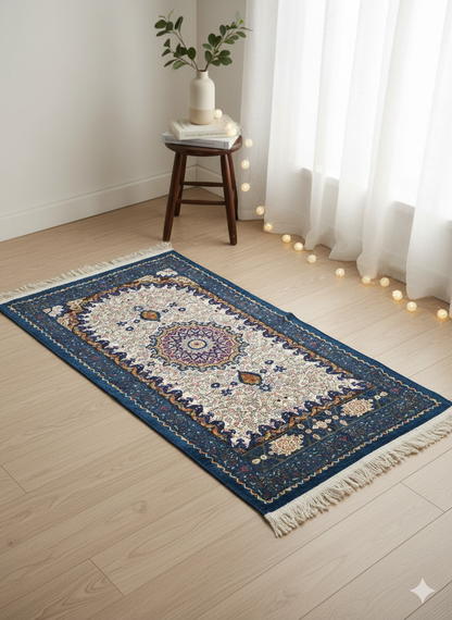 Classic Floral Medallion Prayer Mat