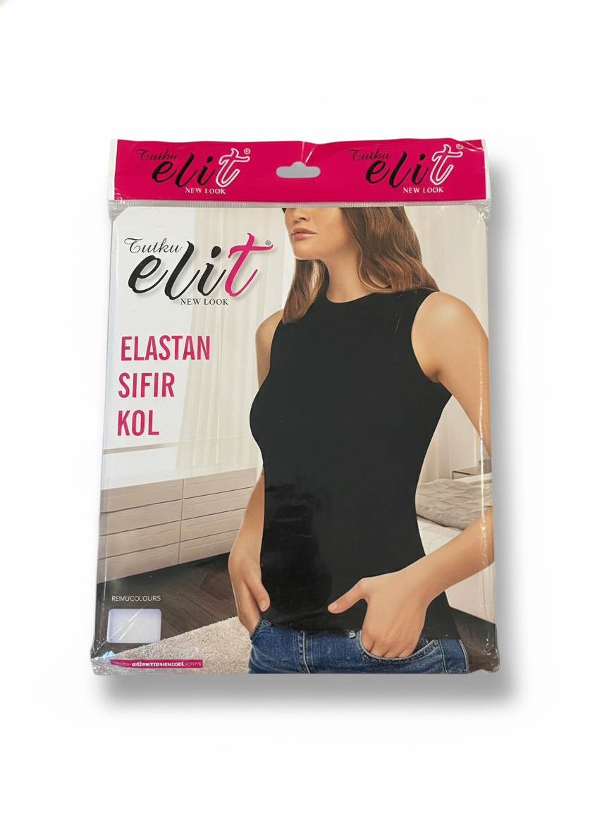 Sleeveless Crew Neck Basic Top