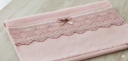 Elegant Bowknot Lace Bathroom Towels