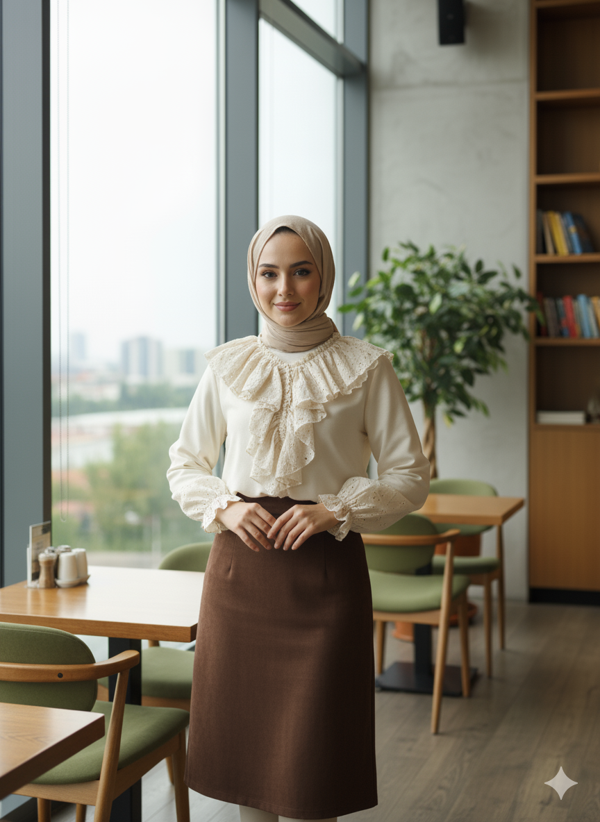Victorian Inspired Ruffle Lace Blouse