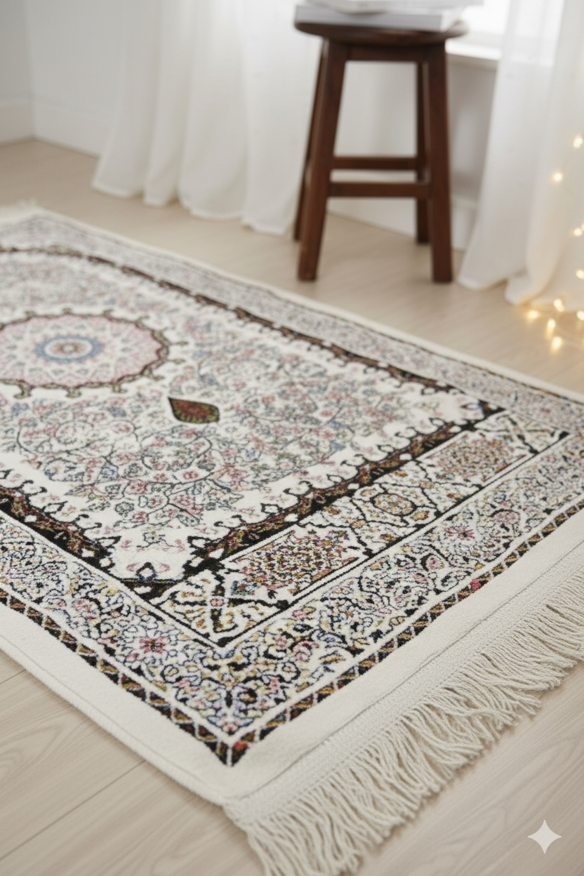 Classic Floral Medallion Prayer Mat