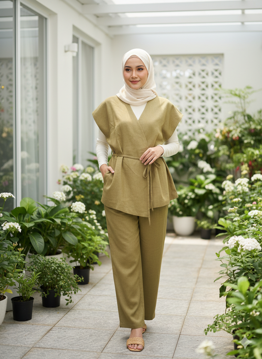 The Amara Belted Two-Piece