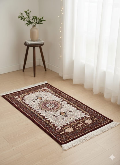 Classic Floral Medallion Prayer Mat