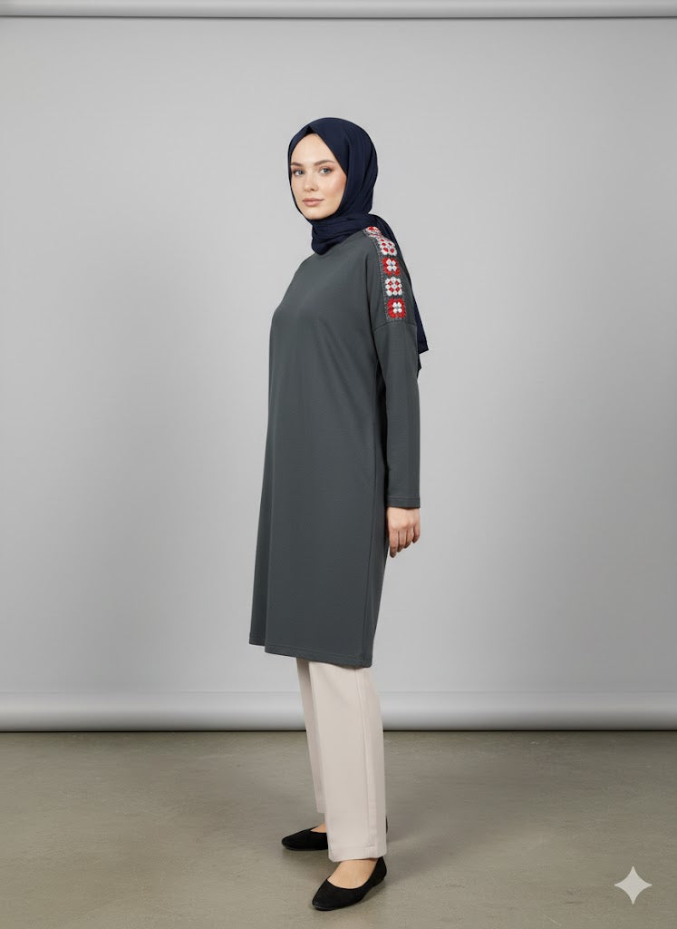 The Embroidered Shoulder Tunic