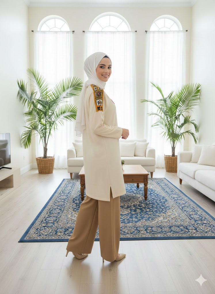 The Embroidered Shoulder Tunic