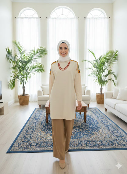 The Embroidered Shoulder Tunic